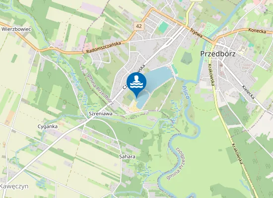 Map of Zbiornik Wodny Przedbórz