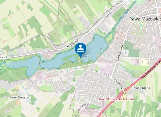 Map of KĄPIELISKO TATAR NA AKWENIE WODNYM OŚRODKA SPORTU I REKREACJI