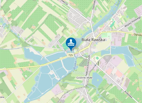 Map of KĄPIELISKO ŻURAWIA NA WODACH RZEKI BIAŁKA