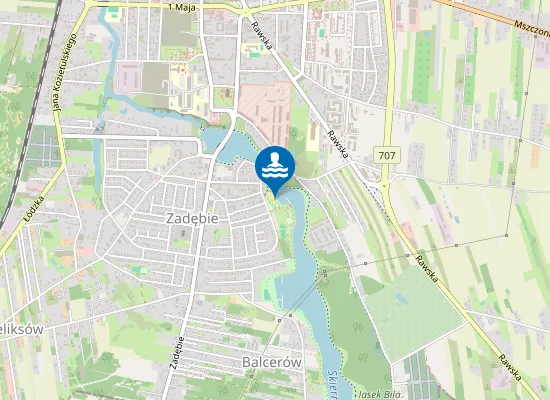 Map of KAPIELISKO NAD ZALEWEM ZADĘBIE