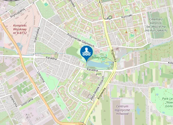 Map of KĄPIELISKO STAWY JANA