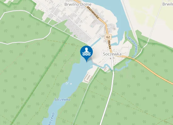 Map of KĄPIELISKO PRZY PLAŻY W SOCZEWCE