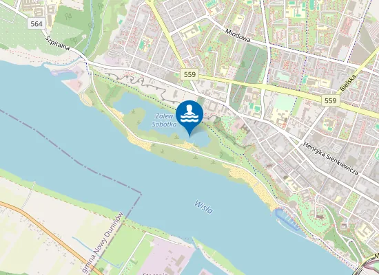 Map of KĄPIELISKO MIEJSKIE SOBÓTKA