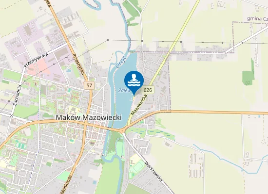 Map of Zalew Miejski w Makowie Mazowieckim
