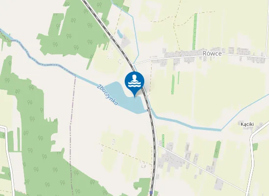 Map of KĄPIELISKO NA ZBIORNIKU WODNYM RÓWCE GM. ZBUCZYN