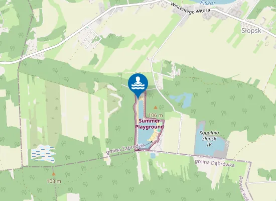 Map of Kąpielisko nr 1-Summer Playground North