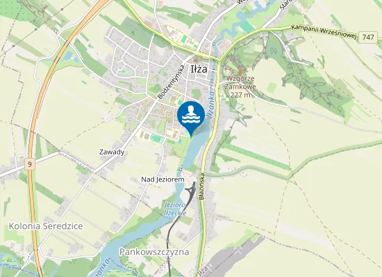 Map of KĄPIELISKO JEZIORO IŁŻECKIE