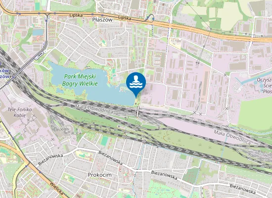 Map of Kąpielisko Plaża Bagry Wschód