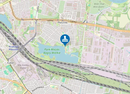 Map of Kąpielisko Plaża Bagry II