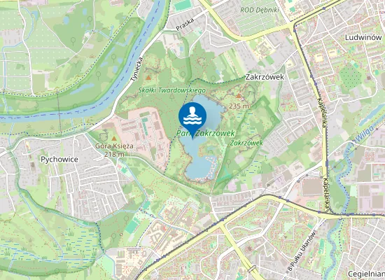 Map of Kąpielisko Zakrzówek