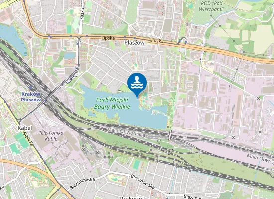 Map of KĄPIELISKO PLAŻA BAGRY