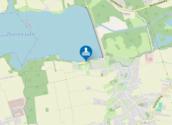 Map of OŚRODEK SPORTÓW WODNYCH W ŁĄCE