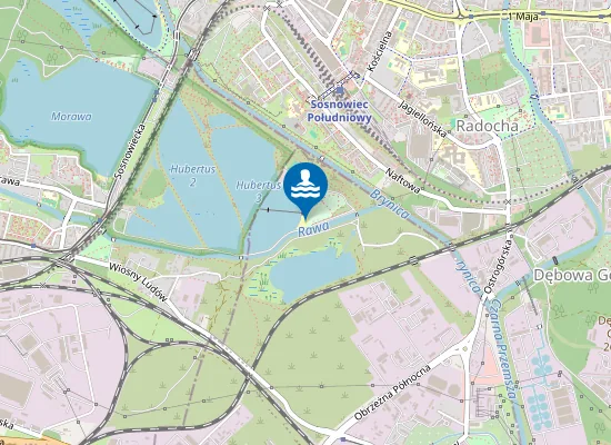 Map of Kąpielisko Hubertus