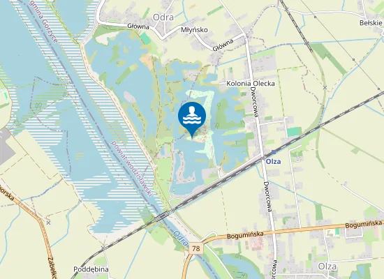 Map of KĄPIELISKO OŚRODKA WYPOCZYNKOWEGO OLZA