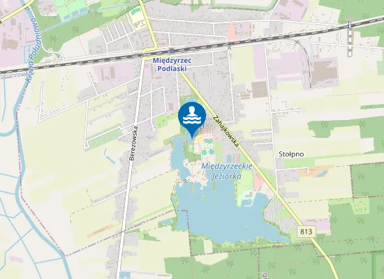 Map of Międzyrzeckie Jeziork