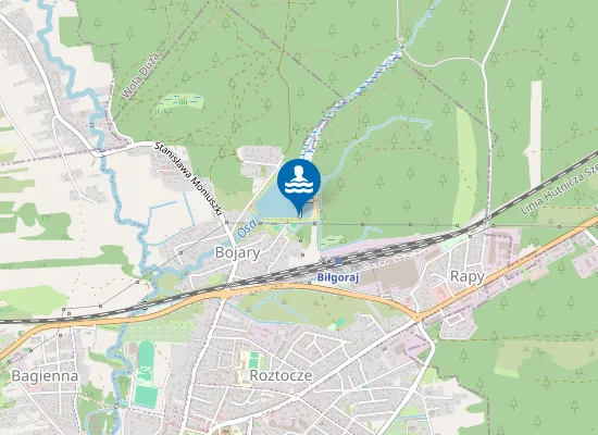 Map of KĄPIELISKO NA ZALEWIE BOJARY