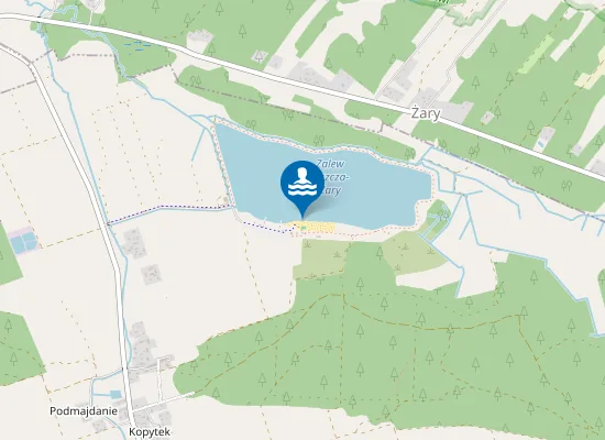 Map of KĄPIELISKO ZALEW BISZCZA - ŻARY