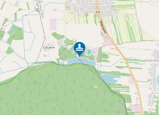 Map of Kąpielisko Zalew we Frampolu