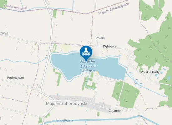 Map of Majdan Zahorodyński