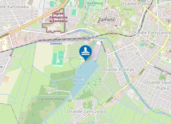 Map of ZALEW MIEJSKI W ZAMOŚCIU