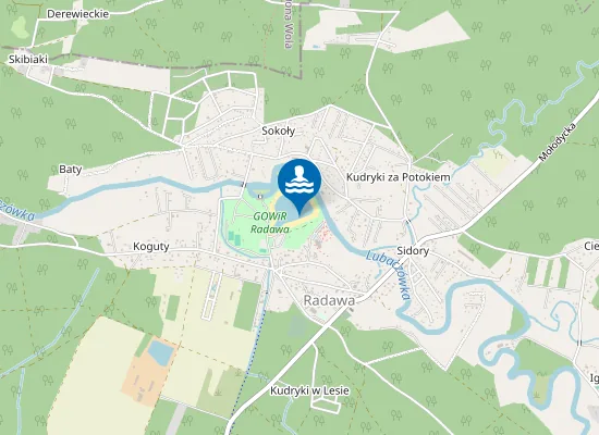 Map of Gminny Ośrodek Wypoczynku I Rekreacji W Radawie