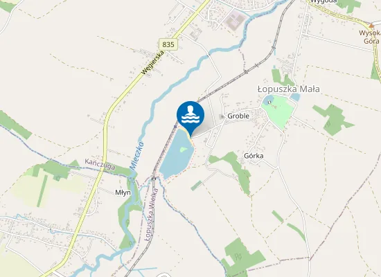 Map of Kąpielisko Łopuszka Mała