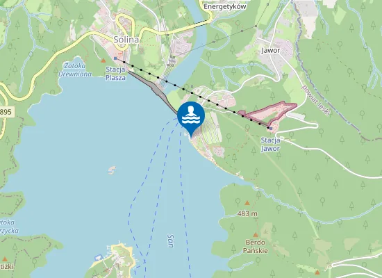 Map of SOLINA-GÓRA JAWOR (BIAŁA FLOTA)