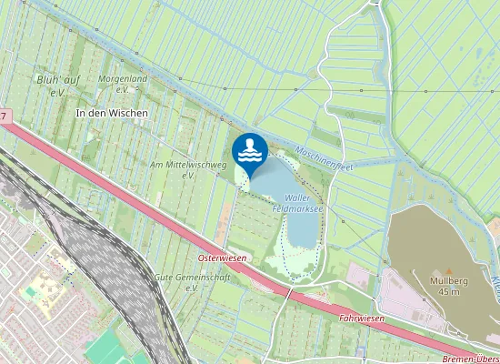 Map of WALLER FELDMARKSEE