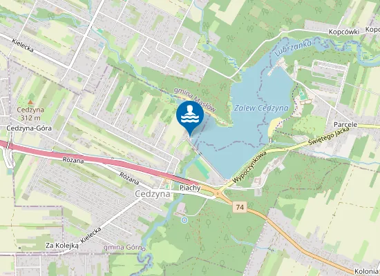 Map of Cedzyna Zachód