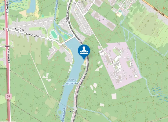 Map of Kąpielisko strzeżone Zalew Rejów