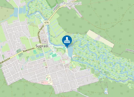 Map of PLAŻA MIEJSKA W SUPRAŚLU