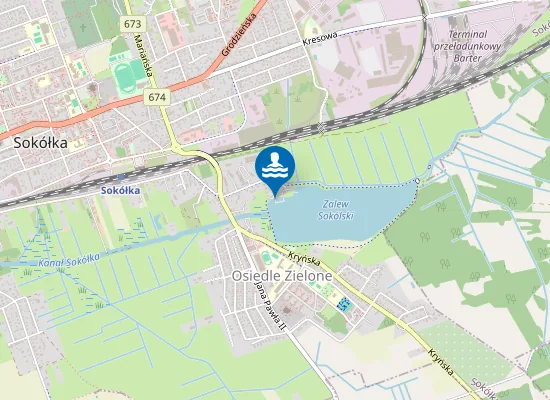 Map of Kąpielisko miejskie w Sokółce