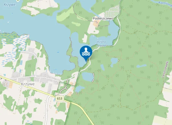 Map of Kąpielisko na jeziorze Czarne