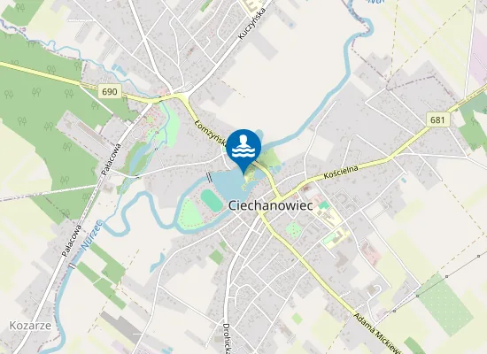 Map of KĄPIELISKO WYSPA W CIECHANOWCU