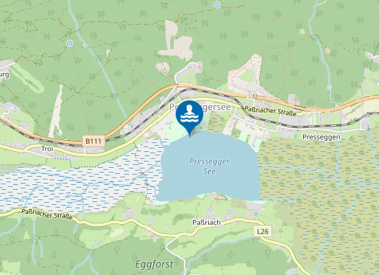Map of PRESSEGGER SEE, NORD
