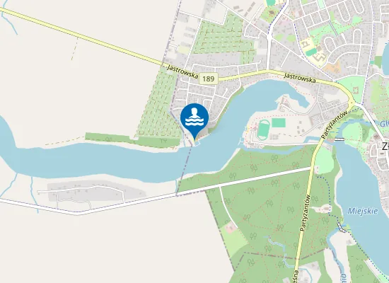 Map of KĄPIELISKO MIEJSKIE W ZŁOTOWIE PRZY UL. JEZIORNEJ