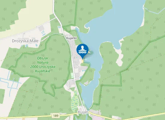 Map of KĄPIELISKO NAD JEZIOREM BORÓWNO W KUJANKACH