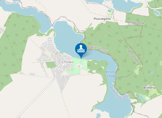 Map of PLAŻA ZACISZE W CICHOWIE