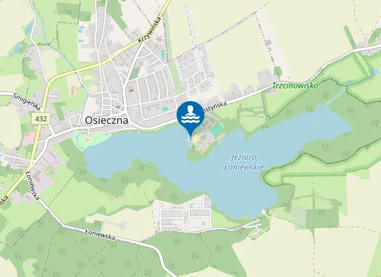 Map of KĄPIELISKO OSIECZNA UL. GOSTYŃSKA 5A