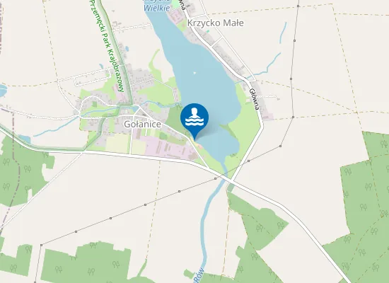 Map of KĄPIELISKO NA JEZIORZE KRZYCKIM