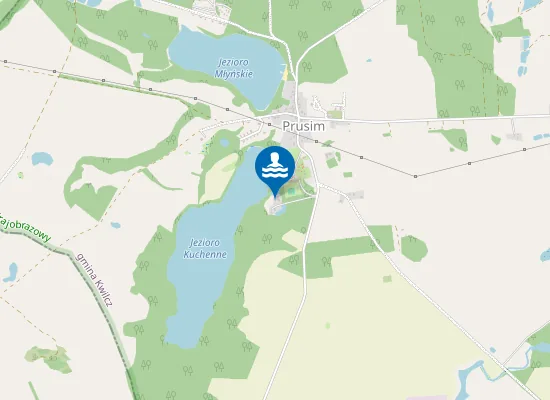 Map of KĄPIELISKO NA JEZIORZE KUCHENNYM W PRUSIMIU