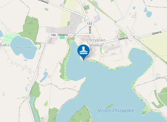 Map of KĄPIELISKO NAD JEZIOREM CHRZYPSKIM