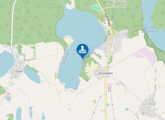 Map of PLAŻA MIEJSKA NAD JEZIOREM JAROSZEWSKIM