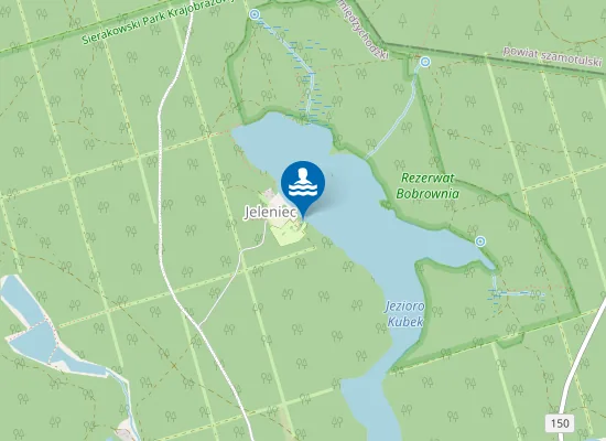 Map of Kąpielisko Baza Obozowa Hufca ZHP Szamotuły Jeleniec