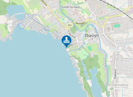 Map of KĄPIELISKO PRZY PLAŻY ŁAZIENKI