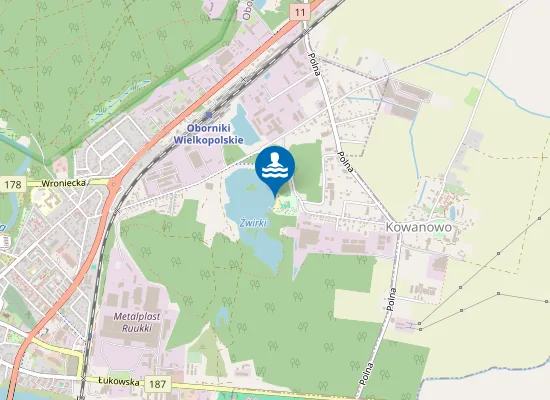 Map of KĄPIELISKO MIEJSKIE OBORNIKI