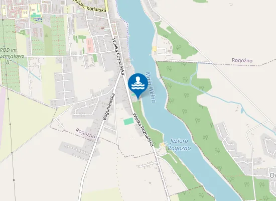 Map of KĄPIELISKO MIEJSKIE ROGOŹNO