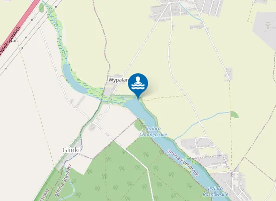 Map of KĄPIELISKO NAD JEZIOREM CHOMĘCICKIM W CHOMĘCICACH