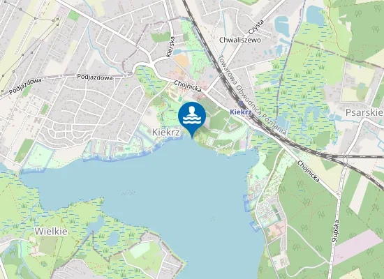 Map of KĄPIELISKO KIEKRZ NA JEZIORZE KIERSKIM