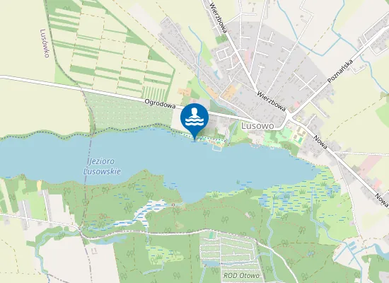 Map of Kąpielisko nad Jeziorem Lusowskim